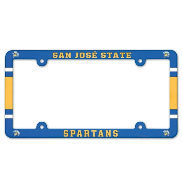 San Jose State Spartans Plastic License Plate Frame San Jose State Spartans Plastic License Plate Frame